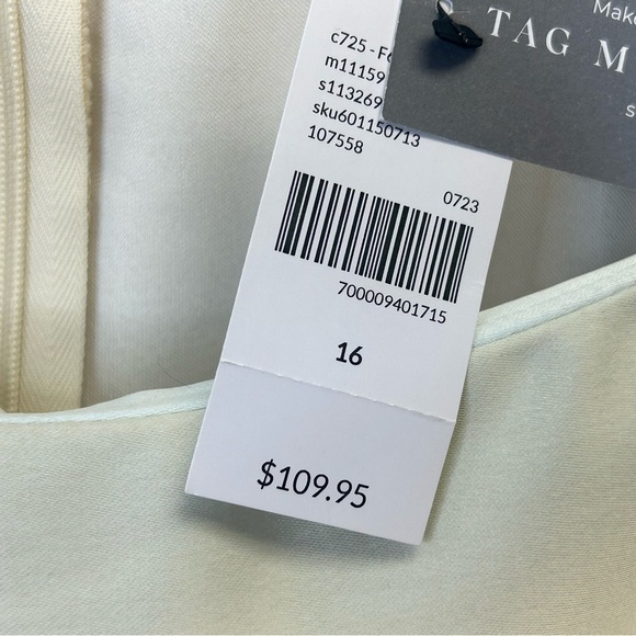 Lane Bryant Cream Satin Dress - Picture 10 of 15